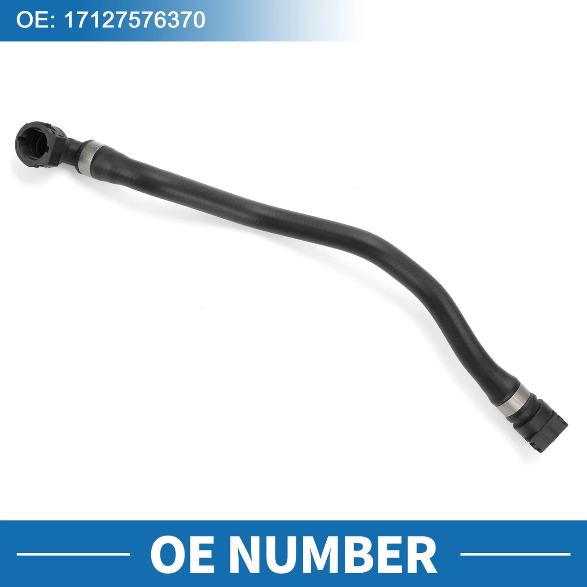 Radiator Hose for BMW X6 XDrive50i (2008 - 2019) Rubber Black