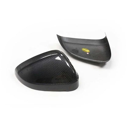 DRY Carbon Side Rearview Mirror Caps for Audi A4 S4 RS4 B9 17-24 w/ Lane Assist