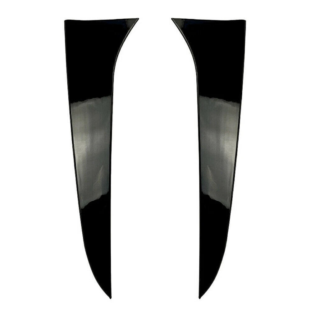 Black 2 x Rear Window Side Spoiler Canard Splitter Trim for BMW X1 E84 (2009-2015)