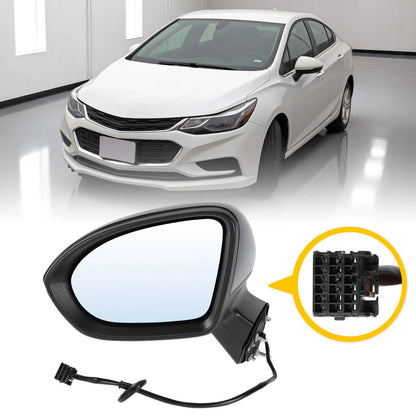 3Pin Left Side Door Mirror Black for Chevy Cruze (2016 - 2019)