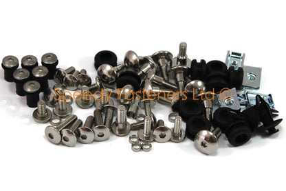 Stainless Fairing Bolt Clips Eyelets / Suzuki GSX1300R Hayab (1999–2007)