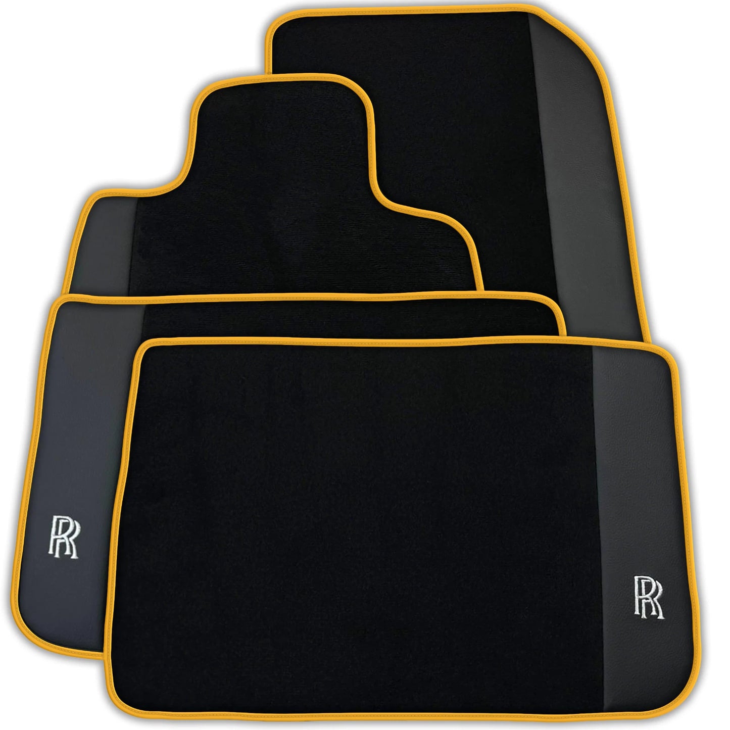AutoWin Car Floor Mats for Rolls Royce Dawn 2016-2023 Leather (2 x Mats)