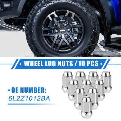 10 Pcs Wheel Lug Nuts for Ford Explorer, Lincoln MKS (2006-2010)