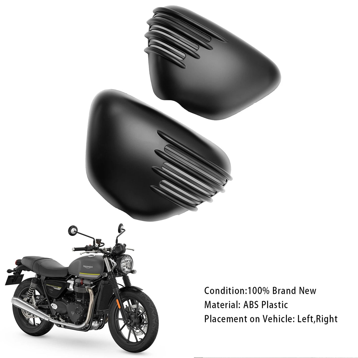 Side Seat Trim for Speed Twin 900 Matte Black (2023-2024)