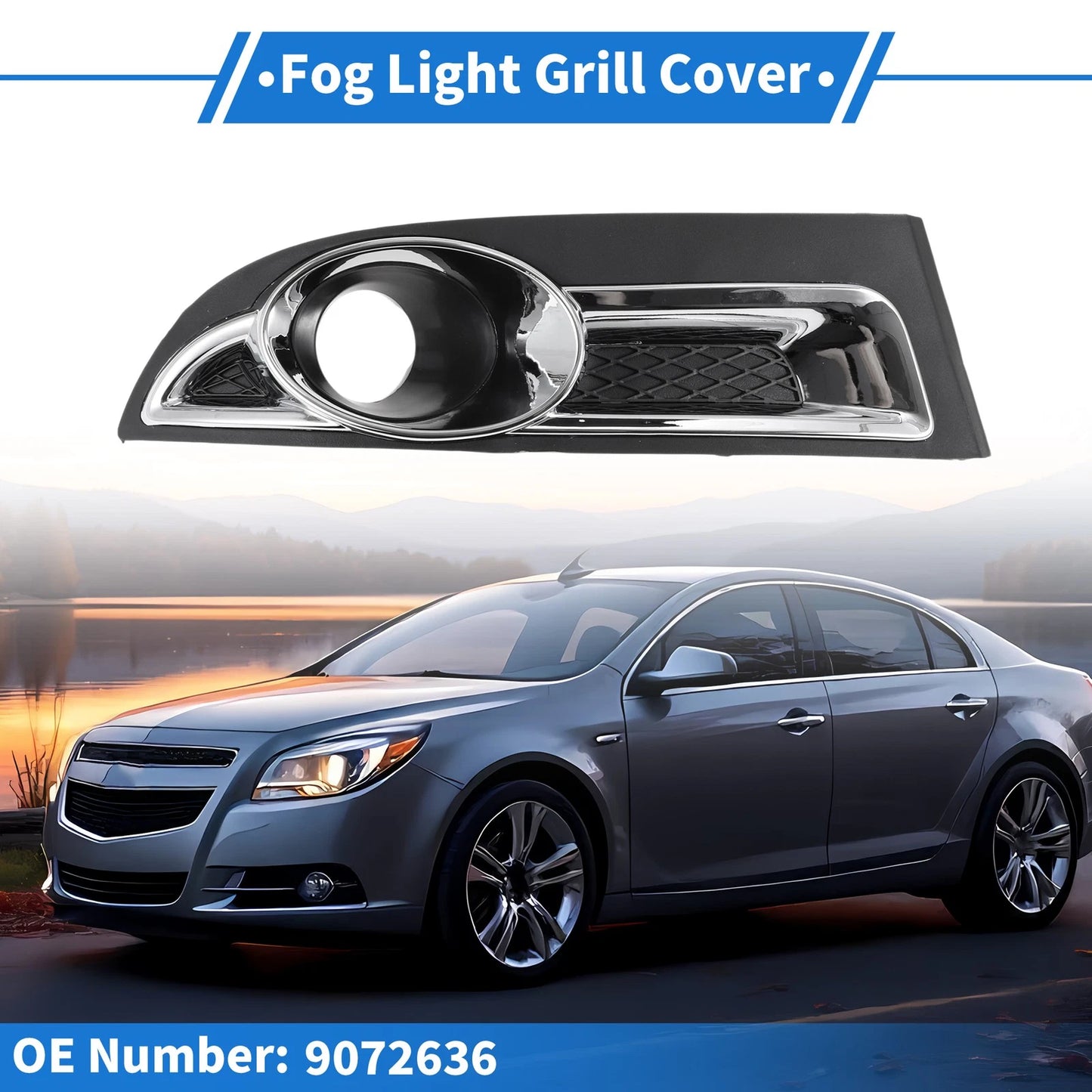 1 Pc Front Left Fog Light Grill for Chevrolet Epica (2010 - 2012)