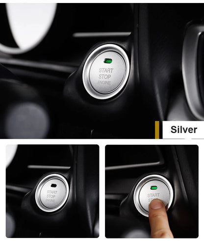 Gold Aluminum Interior Engine Start Button Cover Trim For Mazda 3 6 2014-2019
