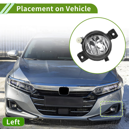 Left Fog Light Grill for BMW X5 2011-2013 (1 x Clear, Black)