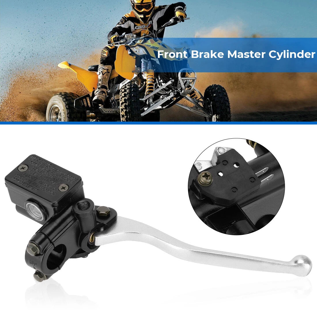 Brake Master Cylinder for Suzuki Ozark 250 LT-F250 QuadMaster 500 LT-A500F