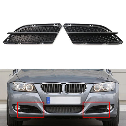 Front Bumper Lower Grille Trim Inserts for BMW 3 Series E90 E91 (2009-2012)