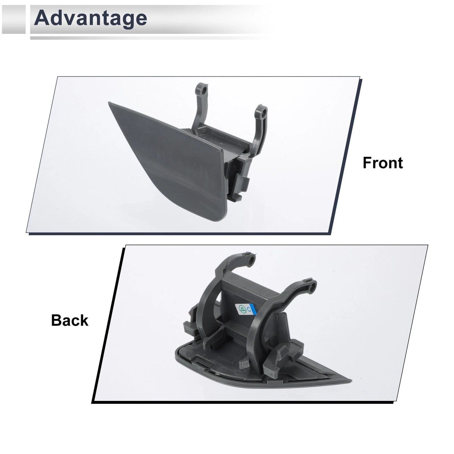 Bumper Headlight Washer Nozzle Cover for BMW 750i (Unpainted)