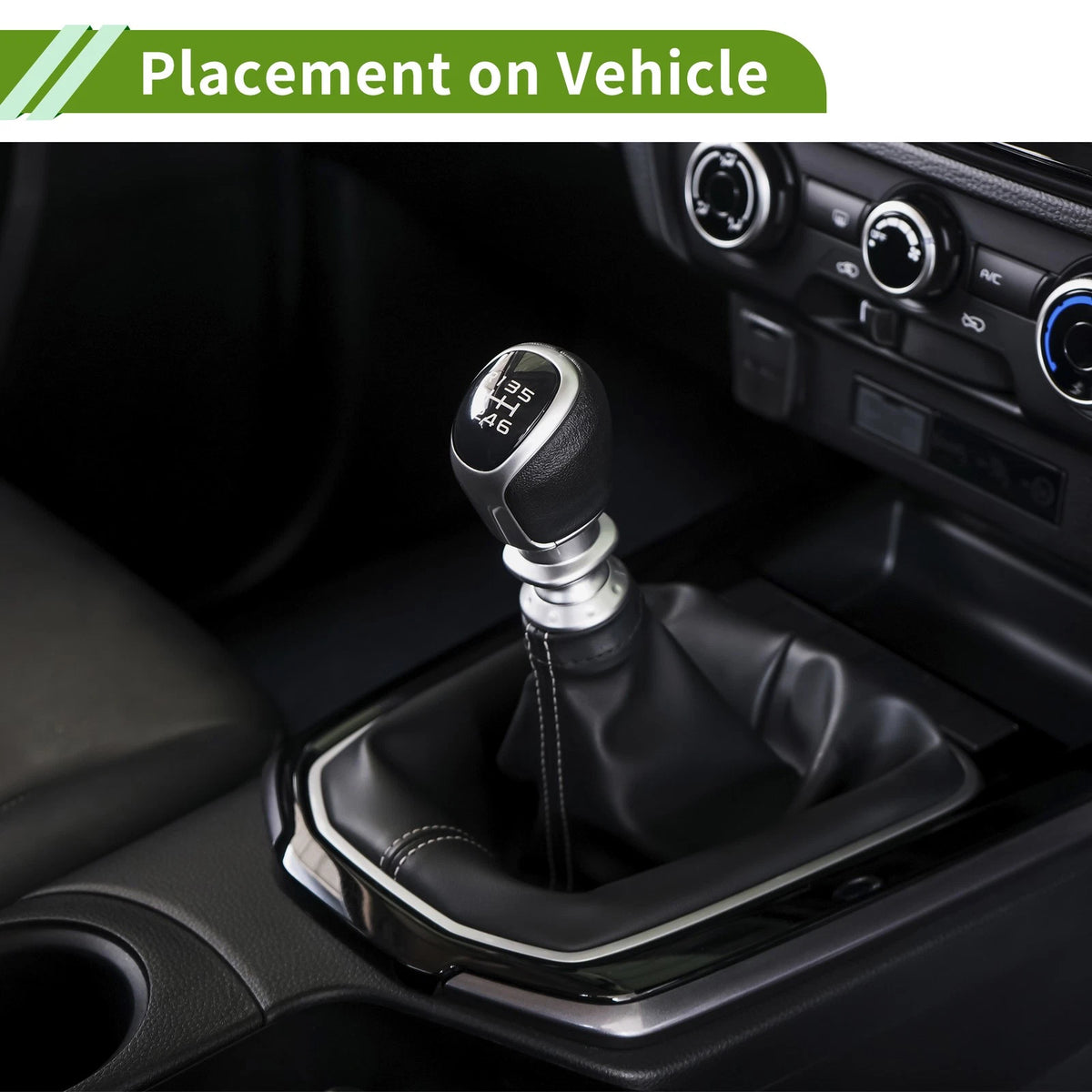 Black Faux Leather Gear Shift Stick Gaiter for Chevrolet Cruze (2008-2012)