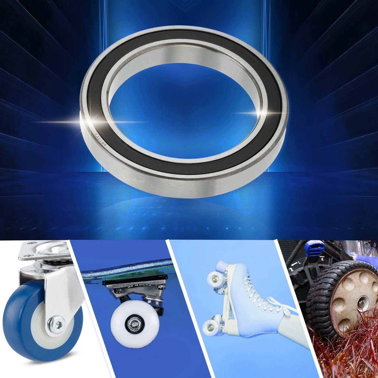 Deep Groove Ball Bearings 65x90x13mm for Scooter Skateboard Wheel