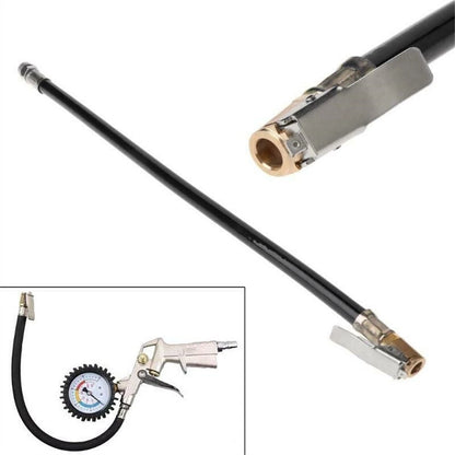 Tyre Inflator-Pressure Car Auto Tire Hose Pump Gauge Hose Connector Flexible