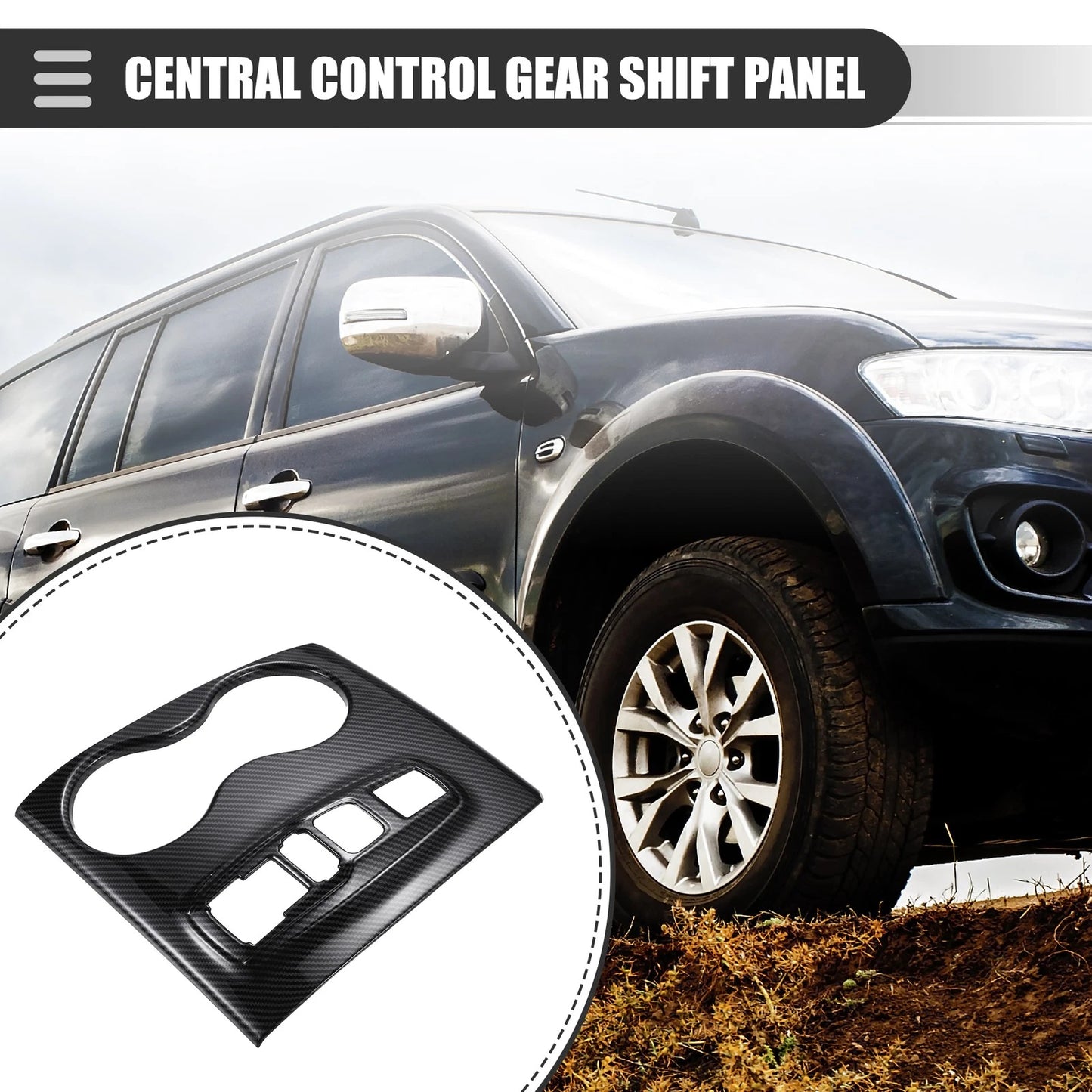 Central Control Gear Shift Panel Cup Holder Cover for Honda Ridgeline (2020-2023)