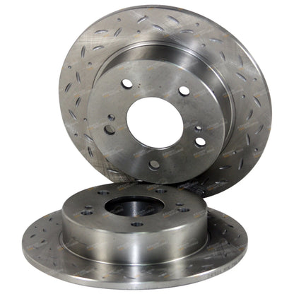 Rear Drilled + Slotted Disc Rotors for 200SX S14 S15 Silvia (1993-2002)