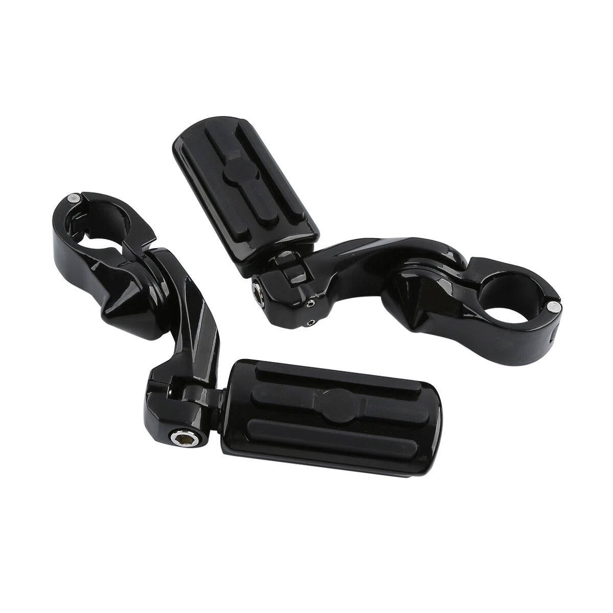 Black Highway Engine Guard Crash Bar Footpeg for Harley Electra Glide (09-24)