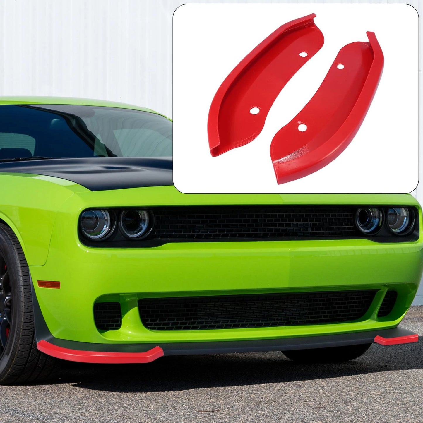 Car Front Bumper Lip Splitter Protector for Dodge Challenger Hellcat (2015-2021)