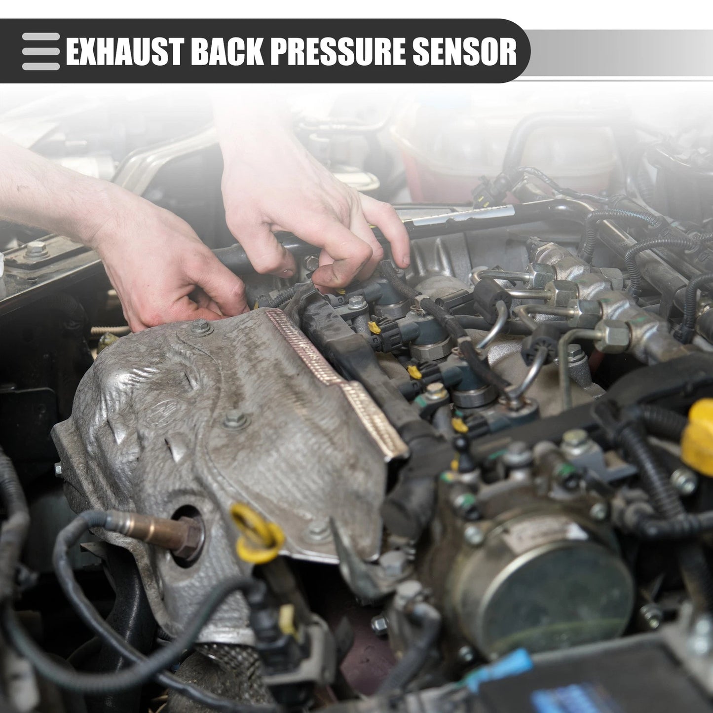 EBP Tube Sensor for Ford (1994-1997) - Metal, Silver Tone