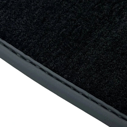 Black Floor Mats for Audi A6 C6 Sedan Facelift 2008-2011 with Carbon (2 pcs)