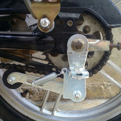 3 in 1 Ring Motorcycle Kickstand Spring Silver Tone Universal for Motorcycle