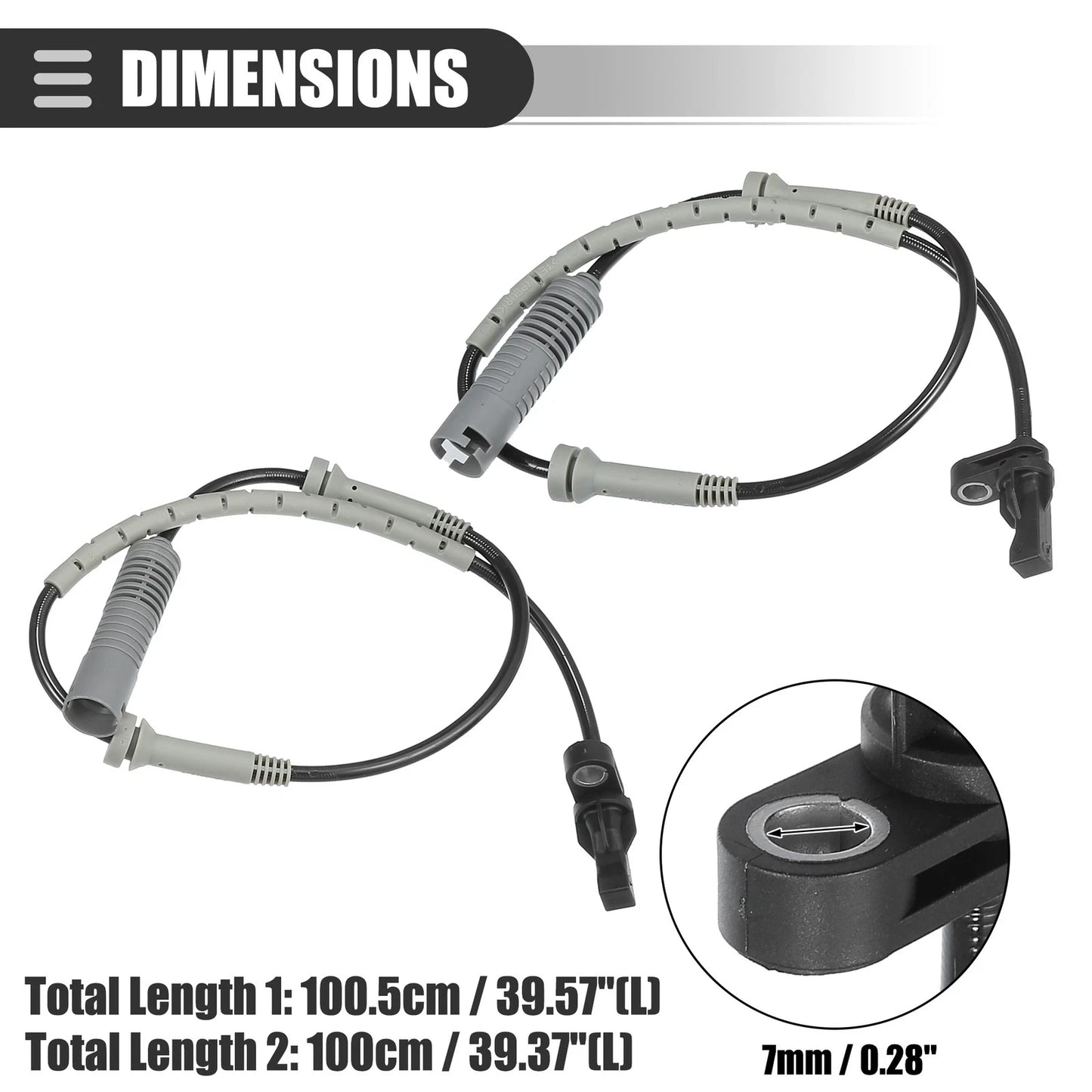 Front Left & Right ABS Sensors for BMW 3 Series (2006-2013)