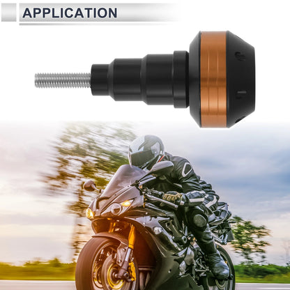 11mm Aluminum Alloy Plastic Slider Frame Bolt 1 Set Orange for Make Model