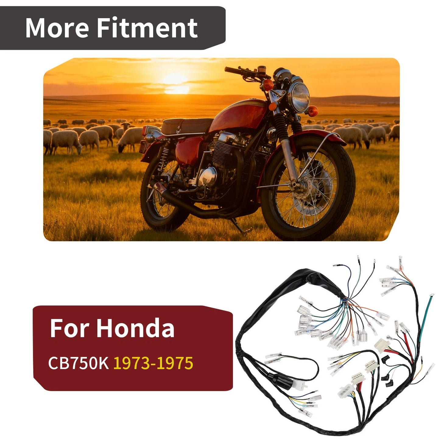 Main Wire Harness for Honda CB750 K Series (73-75)