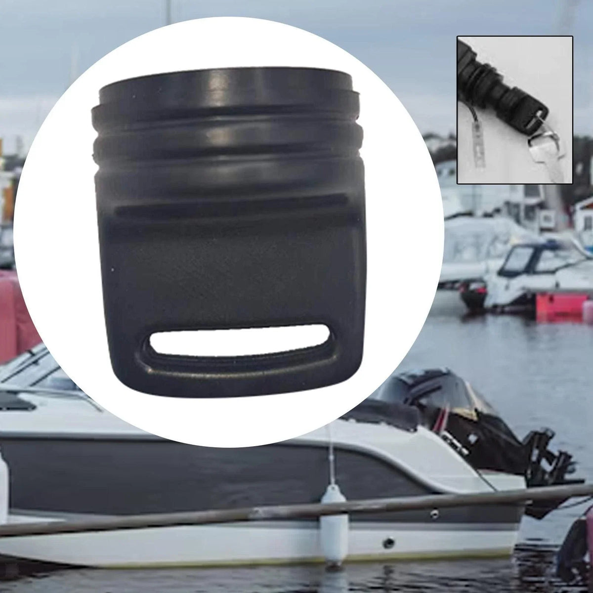 Key Cap for Outboard Motor Ignition Cover - Compatible with OMC, BRP, Mercury