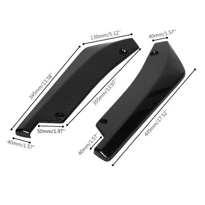 Carbon Fiber Rear Bumper Fin Canard Splitter Lips for Cadillac Escalade CTS CT5