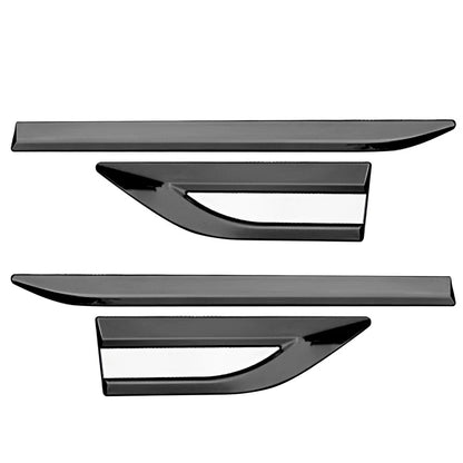 Stainless Steel Front Door Side Fender Emblem Cover Trim for Universal Car