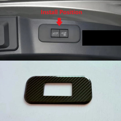 Fiber Rear Tailgate Door Button Cover Trim for Toyota Grand Highlander (2024-2025)