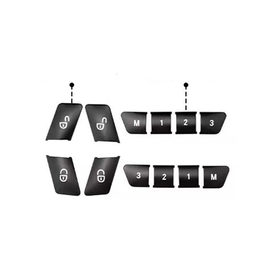 12X Door Lock Unlock Seat Memory Button Cover for Mercedes W212 W204
