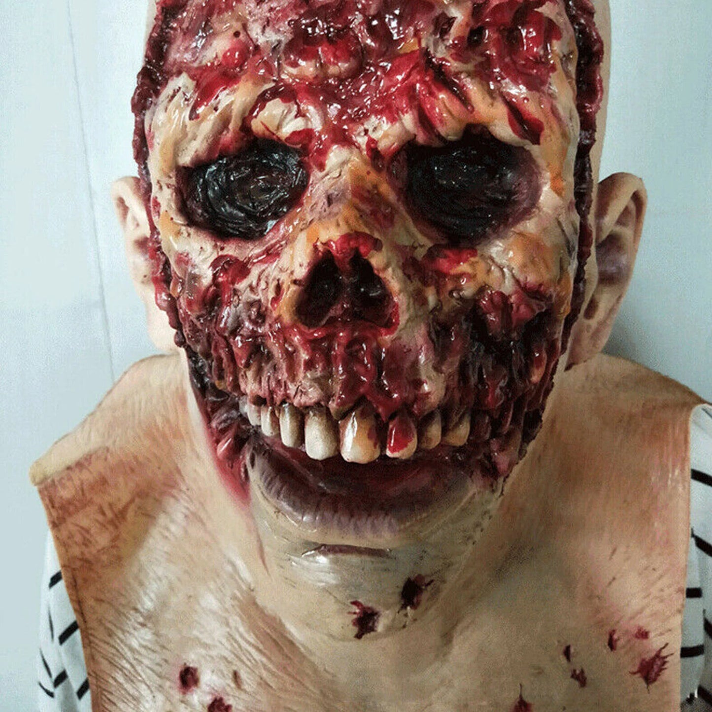 Melting Face Zombie Latex Mask for Halloween