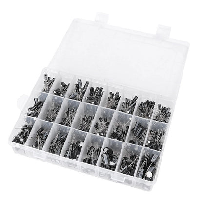 500 x 0.1uF-1000uF Electrolytic Capacitors Assortment Kit for Electronics