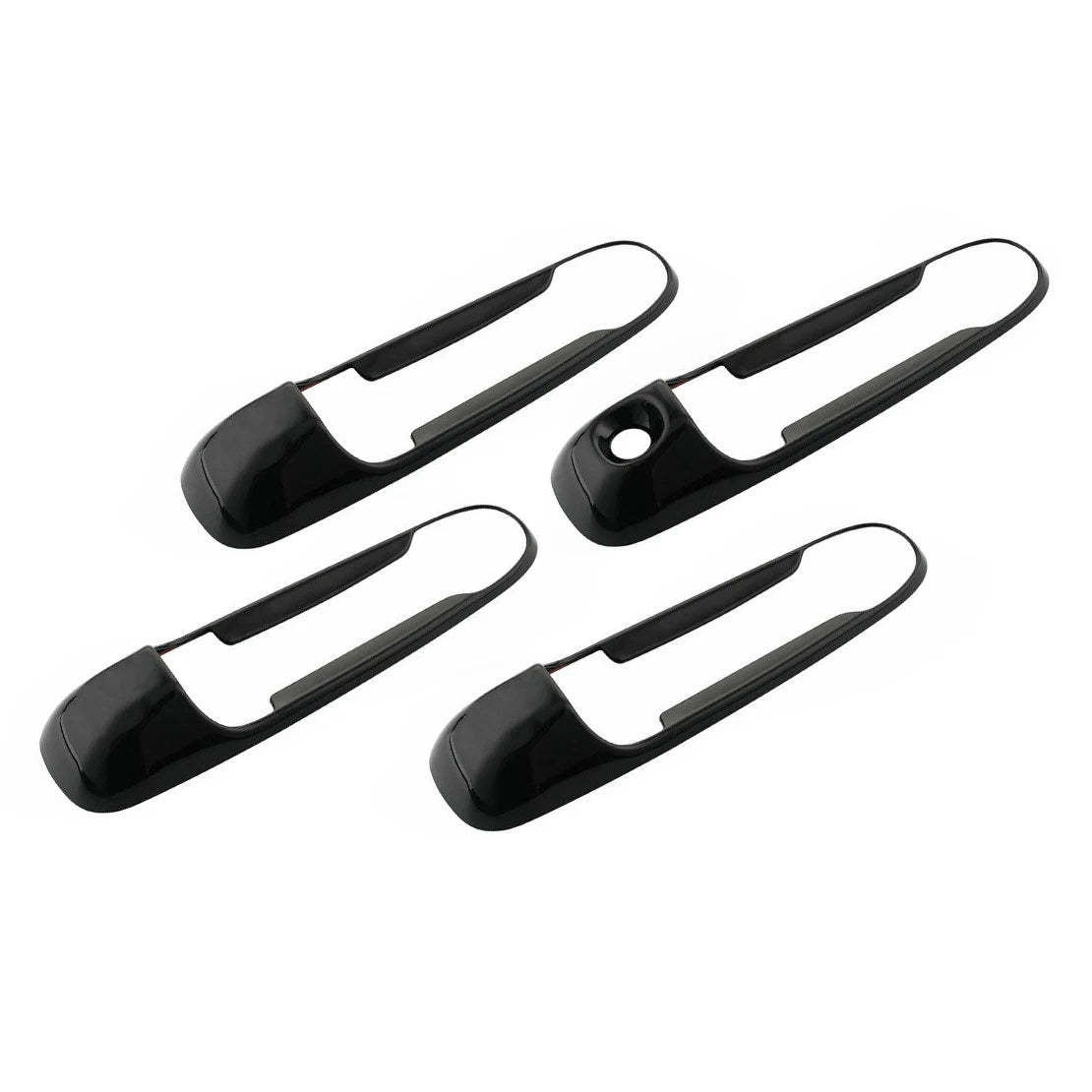 8 x Black Door Handle Covers for Dodge Ram 1500 2500 3500 4500 5500 (2009-2018)