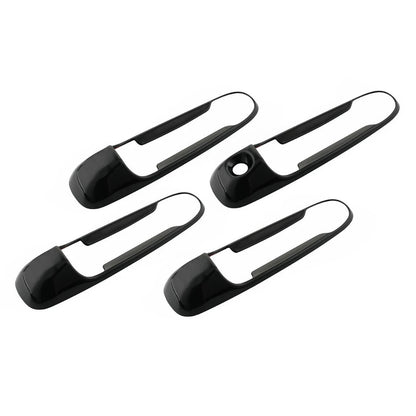 8 x Black Door Handle Covers for Dodge Ram 1500 2500 3500 4500 5500 (2009-2018)