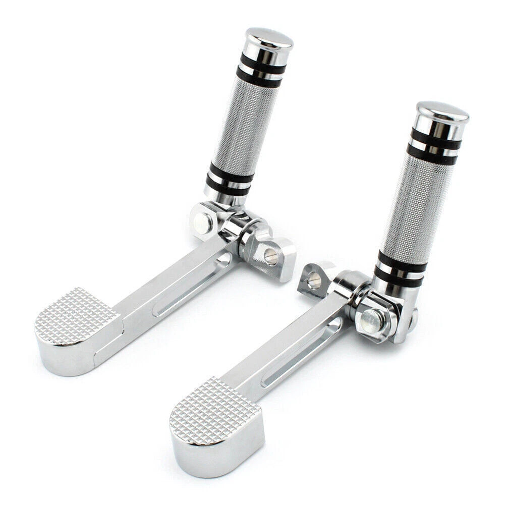 Footrest Footpegs with Heel Rest Chrome for Harley Sportster XL 883 1200 (2004-2023)