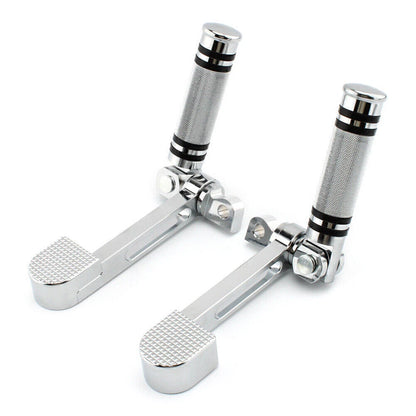 Footrest Footpegs with Heel Rest Chrome for Harley Sportster XL 883 1200 (2004-2023)