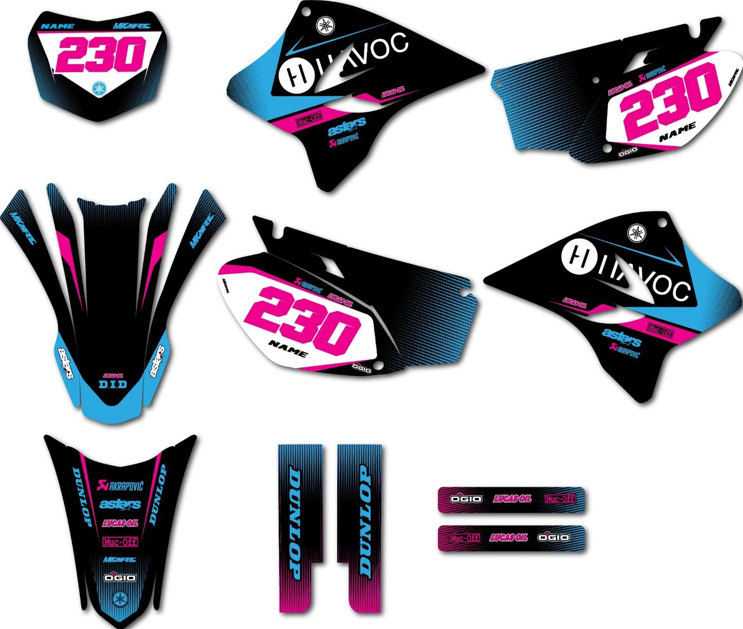 Sticker Kit Decal Graphics for Yamaha TTR 230 (2005-2024)