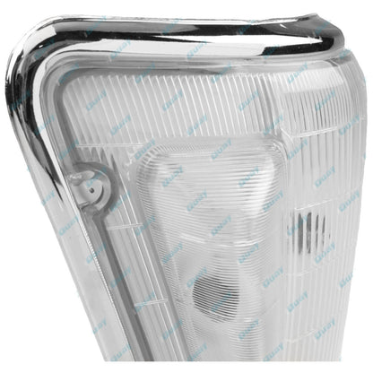 Chrome Corner Indicator Lights Pair w/Clear Hump for Toyota Hilux (1994-1997)