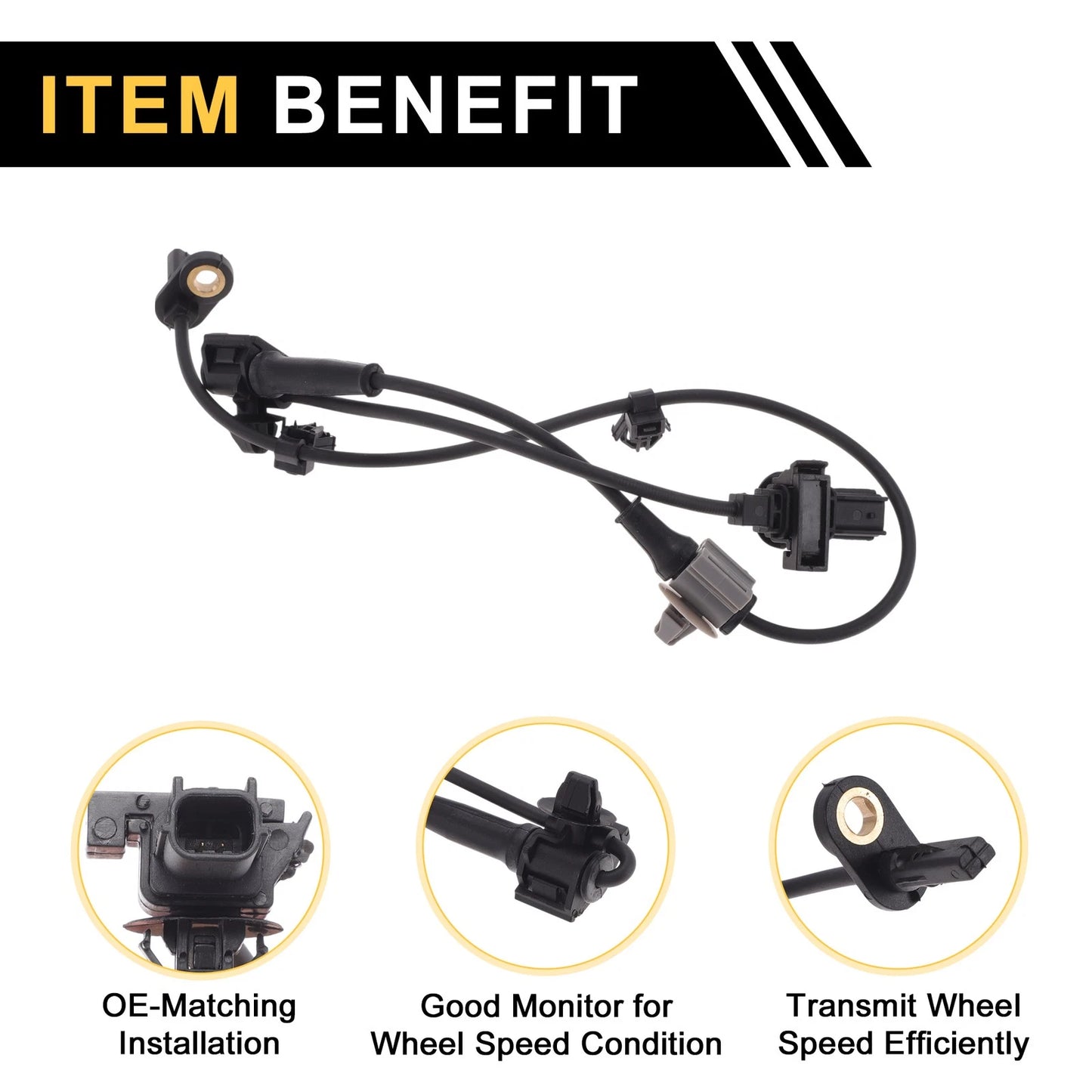 ABS Wheel Speed Sensor for Honda Elysion RR7 (2013-2016) 1 Pc Rear Left