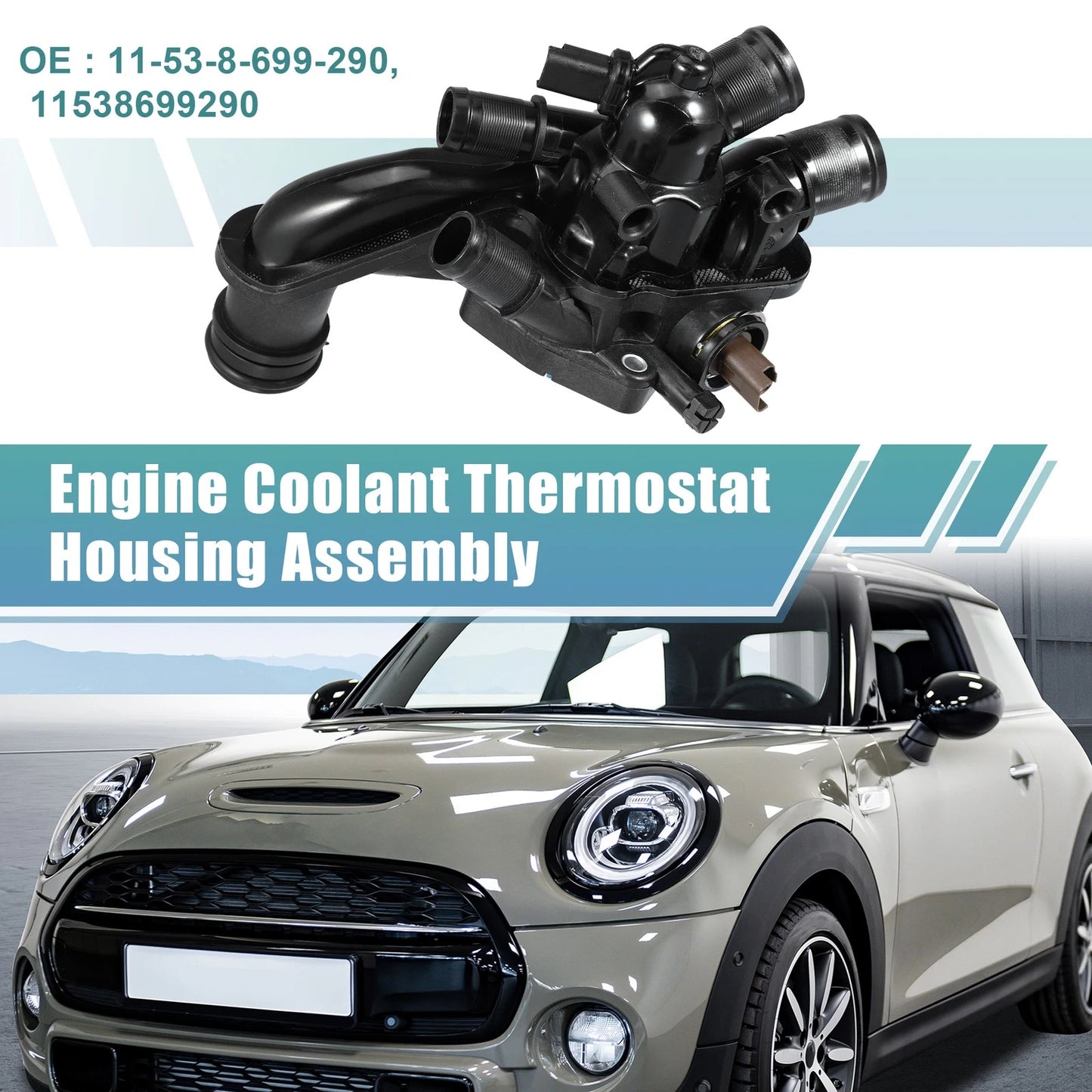 Engine Thermostat Housing Assembly for Mini Cooper 1.6L (2007-2013)