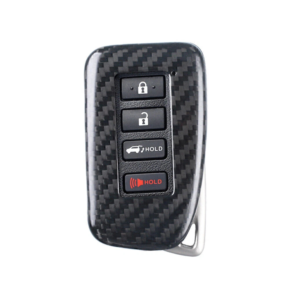 Carbon Fiber Black Smart Key Fob Shell Cover for LEXUS (2014-2017)