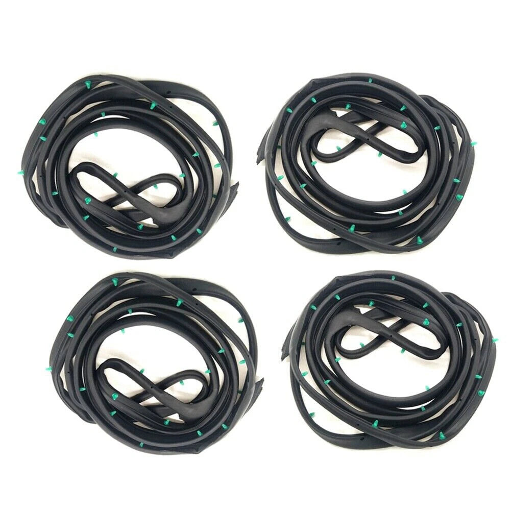 4 x Rubber Door Weather Strip Seals for Honda Accord Sedan (2003-2007)