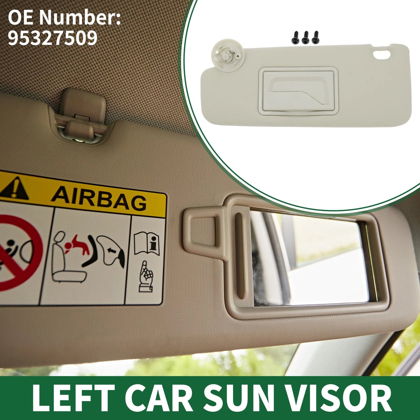Left Sun Visor for Chevrolet Sonic (2012-2016)