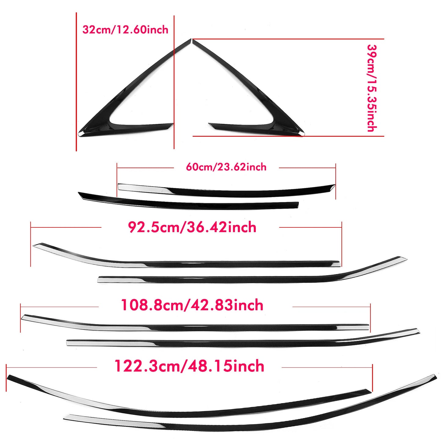 Car Window Strip Trims for Lexus NX (2022-2023)