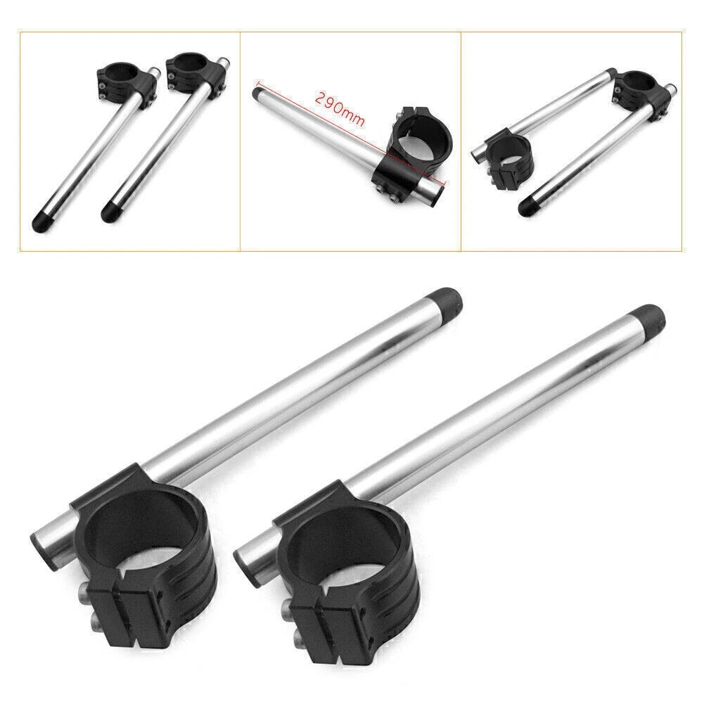 50mm Clip-On Handlebars for Kawasaki Ninja ZX-14, ZX-10R, ZX-6R (2006-2023)