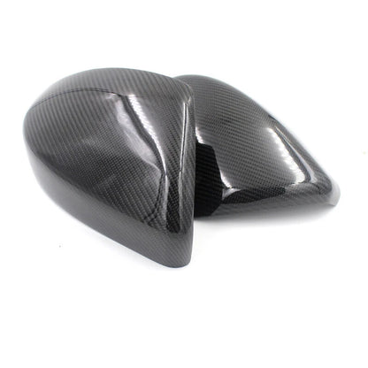 Real Carbon Fiber Stick-on Side Mirror Cover Caps For Land Rover Evoque 2014-19