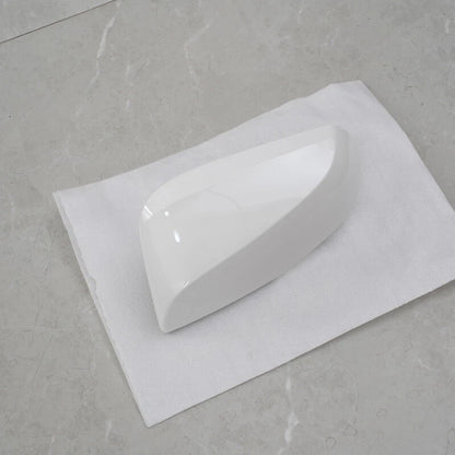 Left Side White Rearview Wing Mirror Cover for Toyota RAV4 (2021-2024)