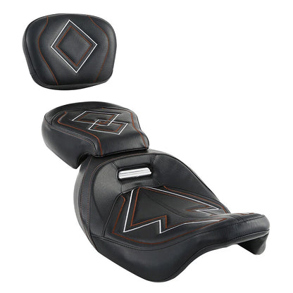 Seat Backrest Pad for Harley Touring Road King (2009 - 2023)